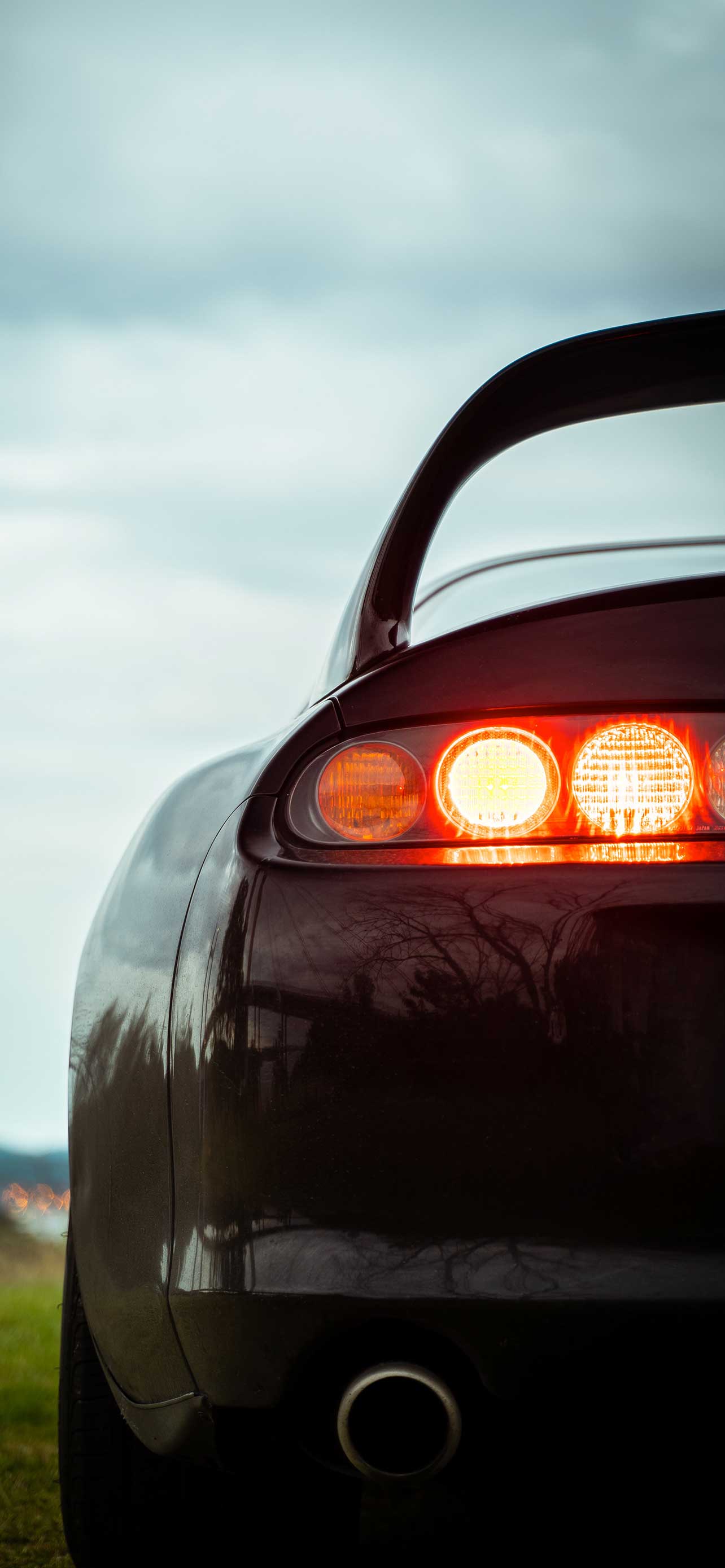 taillights of toyota supra mk4 4k jdm car wallpapers for iphone